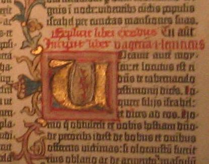 Detail of a Gutenberg Bible